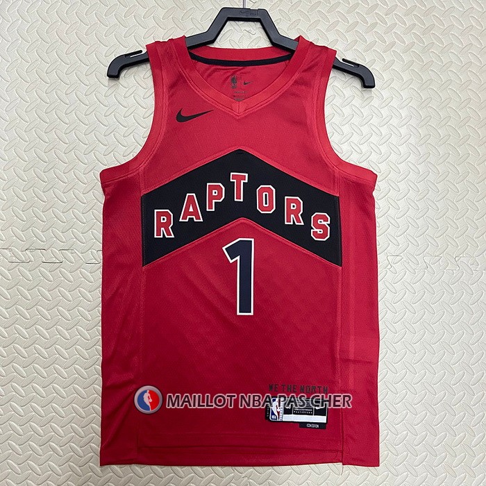 Maillot Tornto Raptors Tracy McGrady NO 1 Icon 2022-23 Rouge
